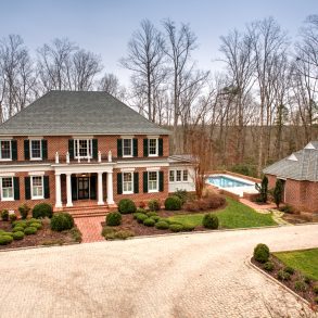 This lovely Rockville, Virginia home has four bedrooms, four and a half bathrooms, a pool and 20 acres of land.