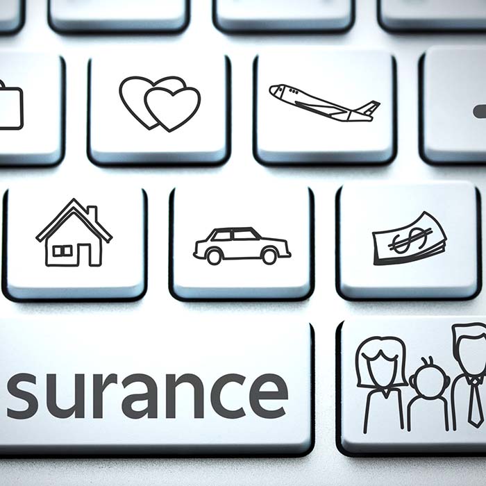 insurance keyboard image