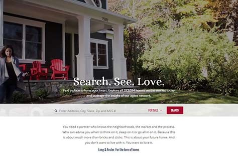 Long & Foster Real Estate Website