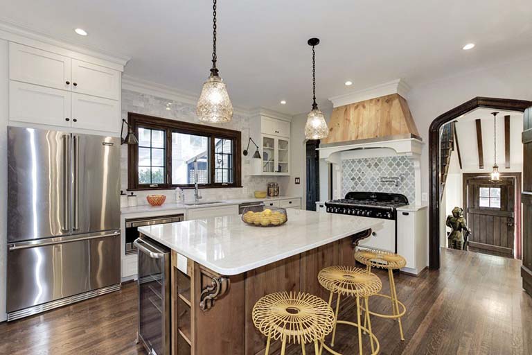 This Chevy Chase, Maryland, home, listed by Alice McKenna features marble countertops. 