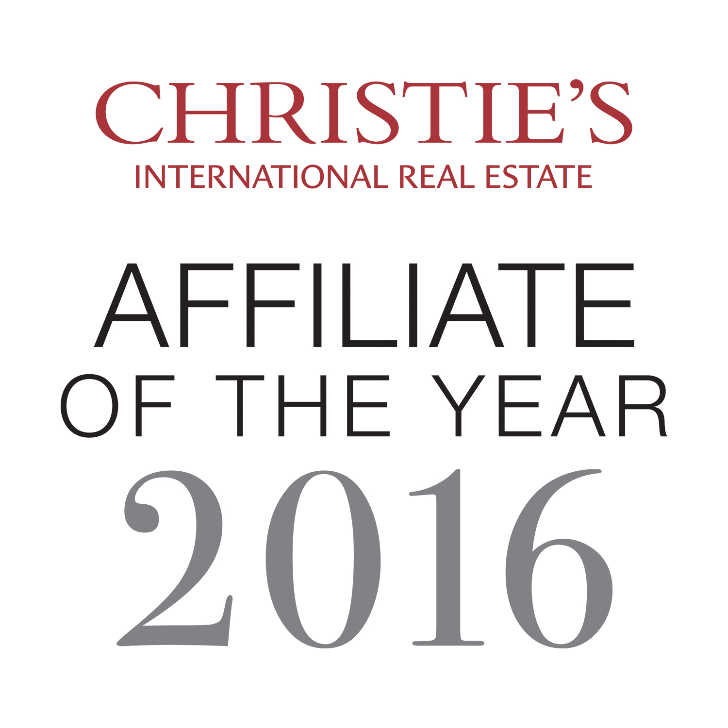 Christie's Affiliate of the Year Award
