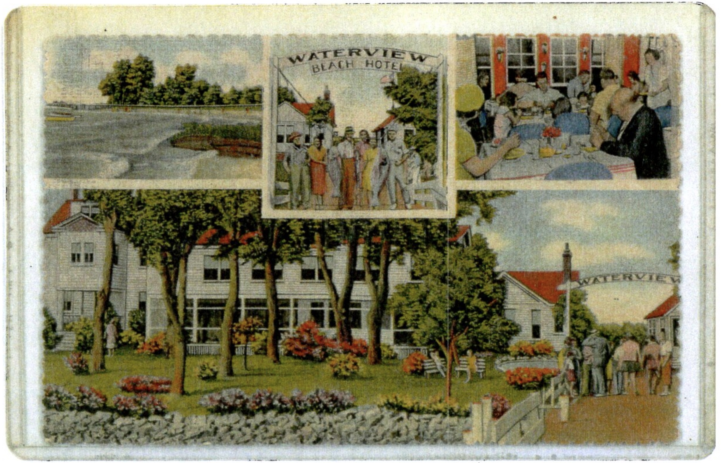 Waterview Beach Hotel Postcard
