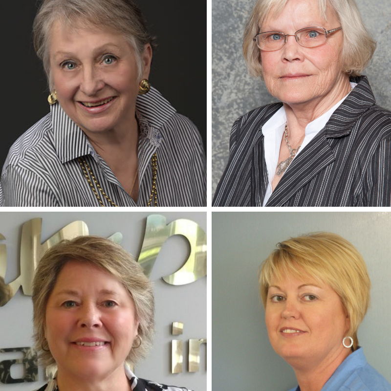 Clockwise from top: Paula Reeder, Patsy Whiteley, Teresa Kruhm & Debra Meikle