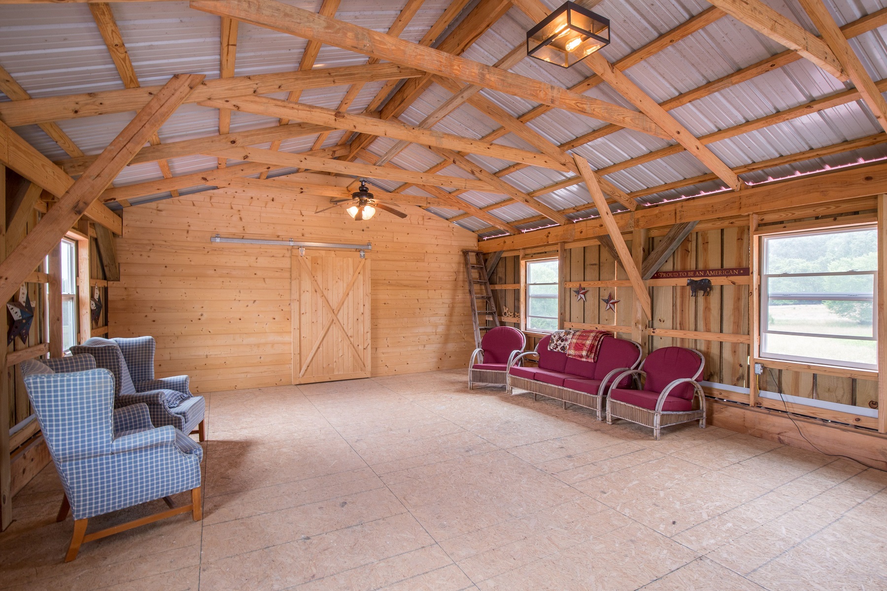 Sitting room in the barn