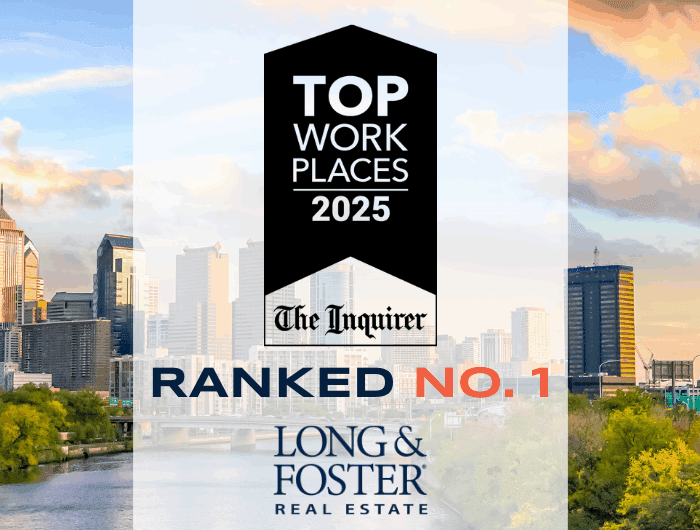 Long & Foster was named the No. 1 Top Workplace in the Philadelphia Inquirer