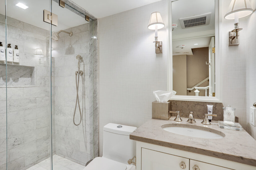 In addition to the primary suite bathroom, the townhouses feature full secondary bathrooms.