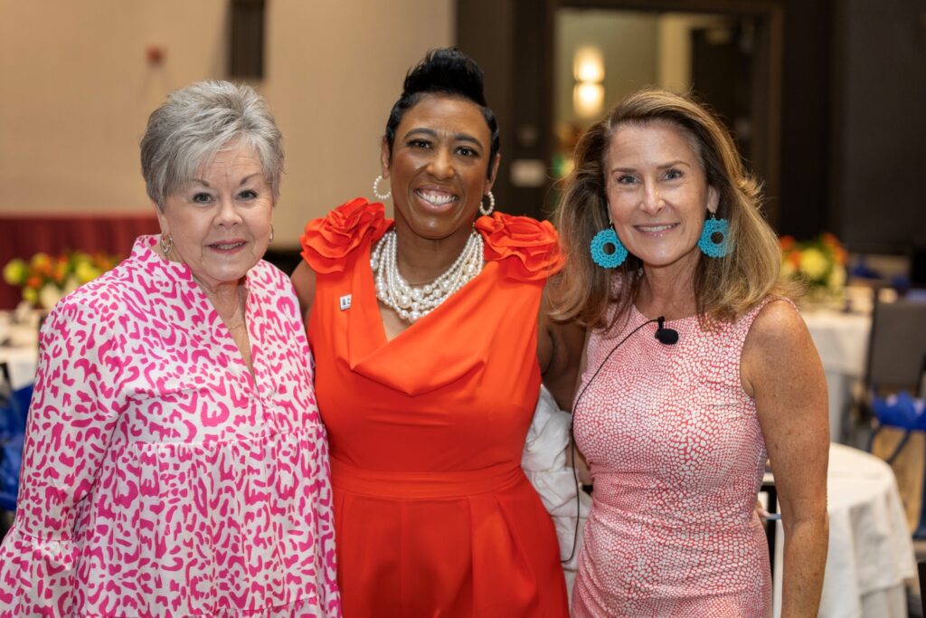 Pictured from left to right, Harriette Doggett, Dr. Talvia Peterson and Kathleen Wilks.