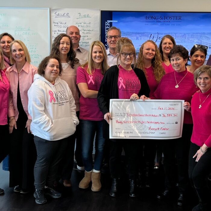 Long & Foster's One Loudoun office has raised over $100,000 for the Loudoun Breast Health Network.
