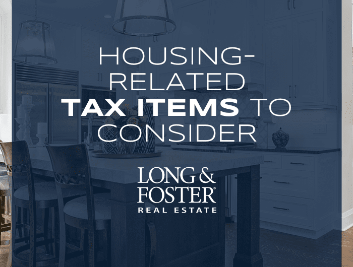 Housing-Related Tax Items to Consider